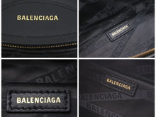 Load image into Gallery viewer, balenciaga バレンシアガ ショルダーバッグ ポーチ ブラック ポケット black gold ゴールド ウェストポーチ 中古 36889