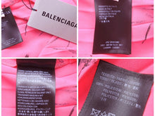 Load image into Gallery viewer, BALENCIAGA バレンシアガ ウィメンズ レディース スカート 34 ピンク ブラック ワンピース ロゴ 596199 19FW 美品 36890