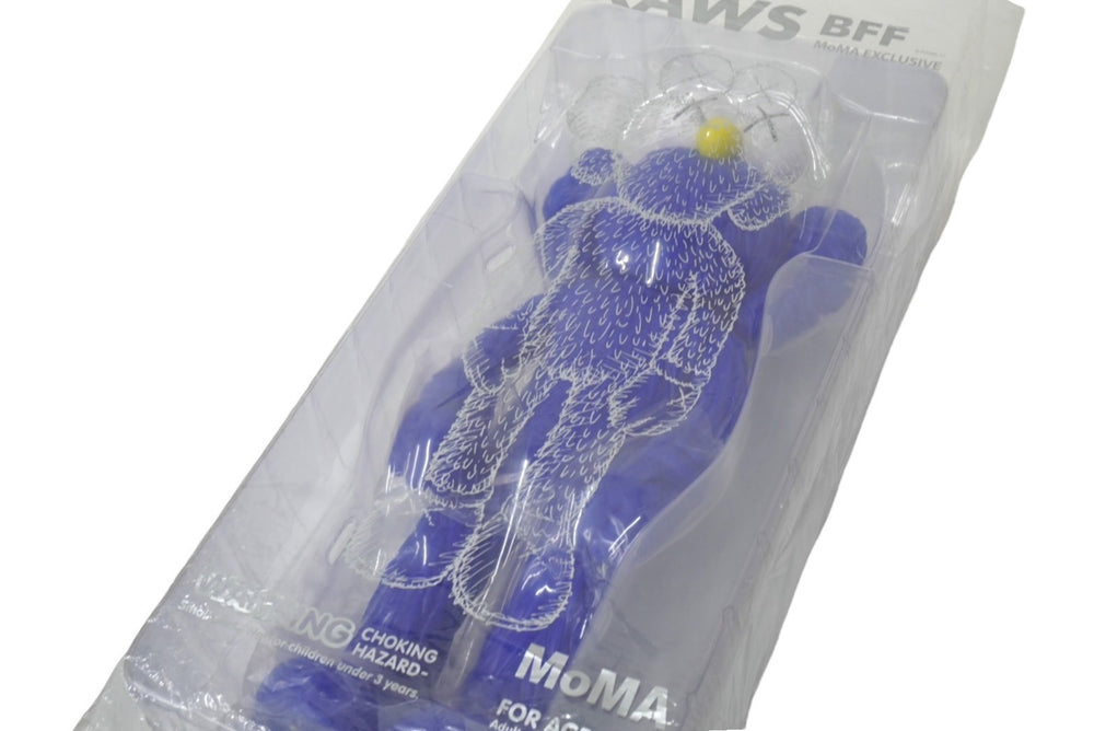 KAWS BFF Open Edition Vinyl Figure Blue カウズ フィギュア ブルー メディコムトイ MoMA EXCLUSIVE MEDICOM TOY 限定 中古 36923