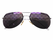 画像をギャラリービューアに読み込む, GUCCI グッチ サングラス ヴィンテージ ミラーレンズ GG柄 シルバー金具 ユニセックス 良好 N37543