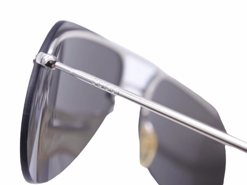 GUCCI Gucci Sunglasses Vintage Mirror Lens GG Pattern Silver Hardware Unisex Good N37543