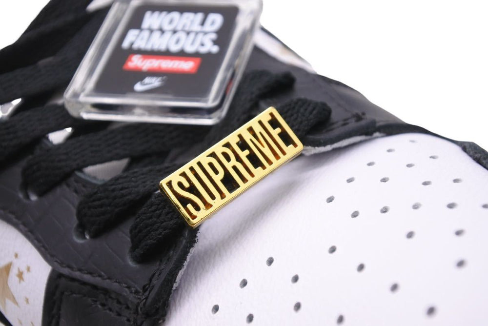 ナイキ NIKE DH3228-102 2021SS Supreme × Nike SB Dunk Low ダンク ロウ ブラック スター 黒 US8.5 26.5cm 未使用 37584