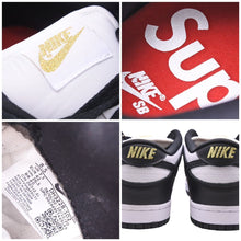 Load image into Gallery viewer, ナイキ NIKE DH3228-102 2021SS Supreme × Nike SB Dunk Low ダンク ロウ ブラック スター 黒 US8.5 26.5cm 未使用 37584