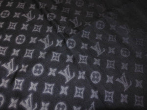Louis Vuitton Stole Etole Monogram Eclipse Blurry Fragment M73743 Black Hiroshi Fujiwara Good Condition 38381