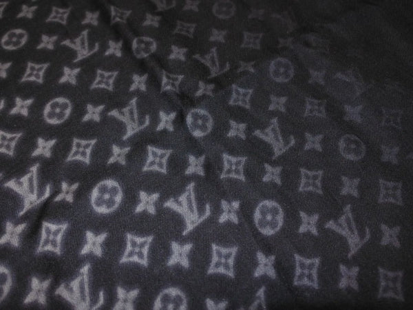 Louis Vuitton Stole Etole Monogram Eclipse Blurry Fragment M73743 Black Hiroshi Fujiwara Good Condition 38381