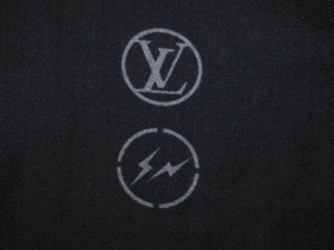 Louis Vuitton Stole Etole Monogram Eclipse Blurry Fragment M73743 Black Hiroshi Fujiwara Good Condition 38381