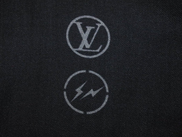 Louis Vuitton Stole Etole Monogram Eclipse Blurry Fragment M73743 Black Hiroshi Fujiwara Good Condition 38381