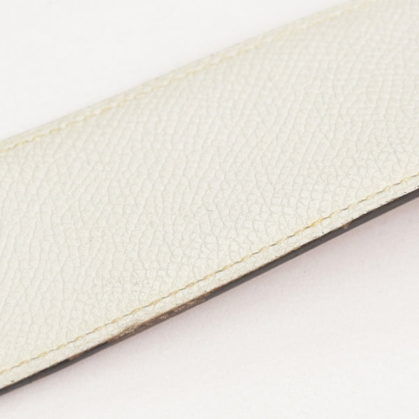 HERMES エルメス コンスタントベルト Hバックル リバーシブル仕様 ヴォーエプソン ◻︎80T刻印 ホワイト ブラウン 良品 中古 4a003878