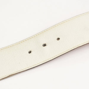 HERMES エルメス コンスタントベルト Hバックル リバーシブル仕様 ヴォーエプソン ◻︎80T刻印 ホワイト ブラウン 良品 中古 4a003878