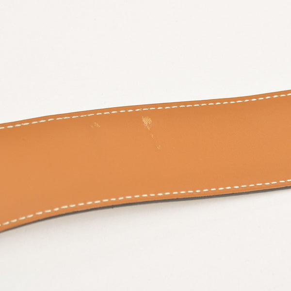 HERMES エルメス コンスタントベルト Hバックル リバーシブル仕様 ヴォーエプソン ◻︎80T刻印 ホワイト ブラウン 良品 中古 4a003878