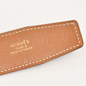 HERMES エルメス エレファントモチーフ ベルト 5C刻印 2頭の像 ゴールドバックル レザー メッキ ブラック ブラウン 良品 中古 4a003879
