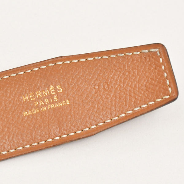 HERMES エルメス エレファントモチーフ ベルト 5C刻印 2頭の像 ゴールドバックル レザー メッキ ブラック ブラウン 良品 中古 4a003879