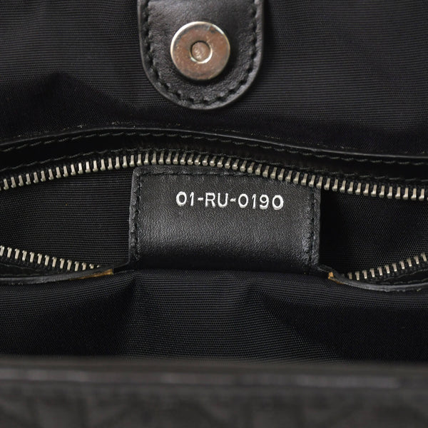 Christian Dior Panarea Canage Tote Bag 01-RU-0190 Quilted PVC Leather Black Gold Hardware Good Used 4a003887