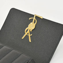 画像をギャラリービューアに読み込む, 極美品 SAINT LAURENT サンローラン ヴィキ スモールチェーンショルダーバッグ GNR538439 グレインカーフレザー YSLカサンドラロゴ ゴールド金具 中古 4a0038971