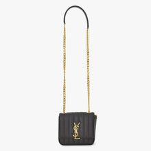 画像をギャラリービューアに読み込む, 極美品 SAINT LAURENT サンローラン ヴィキ スモールチェーンショルダーバッグ GNR538439 グレインカーフレザー YSLカサンドラロゴ ゴールド金具 中古 4a0038971