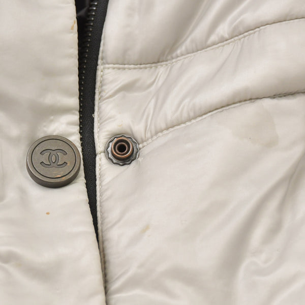 CHANEL シャネル キルティングスキースーツ P39414 スノーボード ジャンプスーツ ツナギ ココマーク ダイヤモンドキルト 46サイズ 美品 中古 4a003900