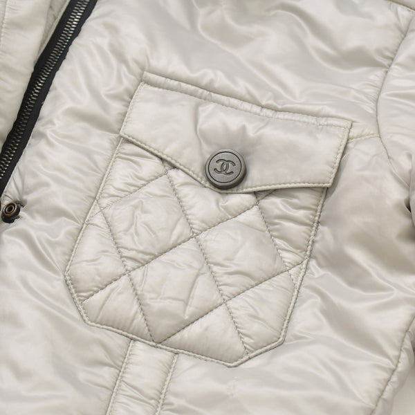 CHANEL シャネル キルティングスキースーツ P39414 スノーボード ジャンプスーツ ツナギ ココマーク ダイヤモンドキルト 46サイズ 美品 中古 4a003900