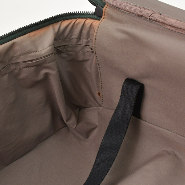 極美品 BOTTEGAVENETA ボッテガヴェネタ キャリーケース スーツケース V4658 イントレチャート ダークグリーン ブラック金具 中古 4a003904