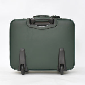 極美品 BOTTEGAVENETA ボッテガヴェネタ キャリーケース スーツケース V4658 イントレチャート ダークグリーン ブラック金具 中古 4a003904