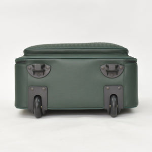 極美品 BOTTEGAVENETA ボッテガヴェネタ キャリーケース スーツケース V4658 イントレチャート ダークグリーン ブラック金具 中古 4a003904