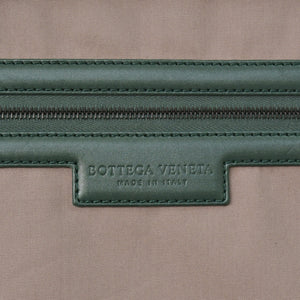 極美品 BOTTEGAVENETA ボッテガヴェネタ キャリーケース スーツケース V4658 イントレチャート ダークグリーン ブラック金具 中古 4a003904