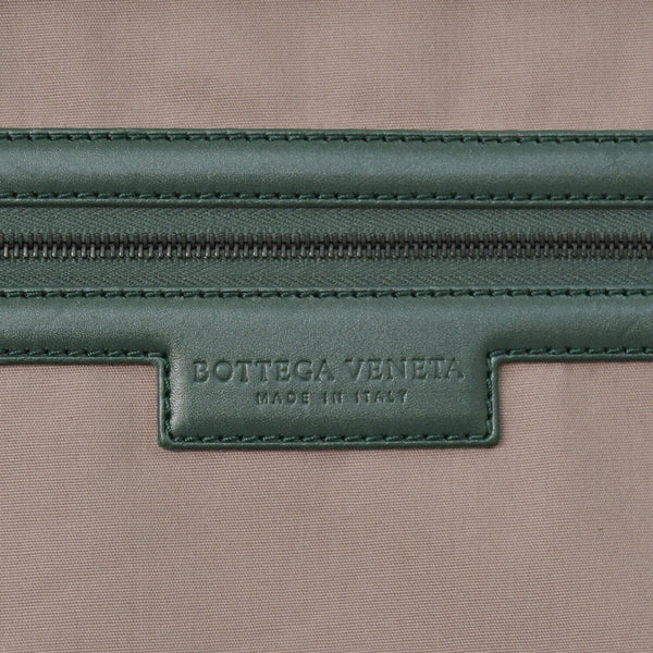 極美品 BOTTEGAVENETA ボッテガヴェネタ キャリーケース スーツケース V4658 イントレチャート ダークグリーン ブラック金具 中古 4a003904