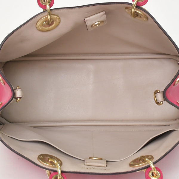Christian Dior Diorissimo 2WAY Handbag Pink Leather Gold Hardware Good Condition Used 4a003907