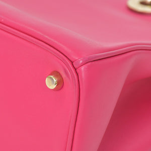 Christian Dior Diorissimo 2WAY Handbag Pink Leather Gold Hardware Good Condition Used 4a003907
