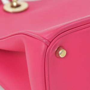 Christian Dior Diorissimo 2WAY Handbag Pink Leather Gold Hardware Good Condition Used 4a003907