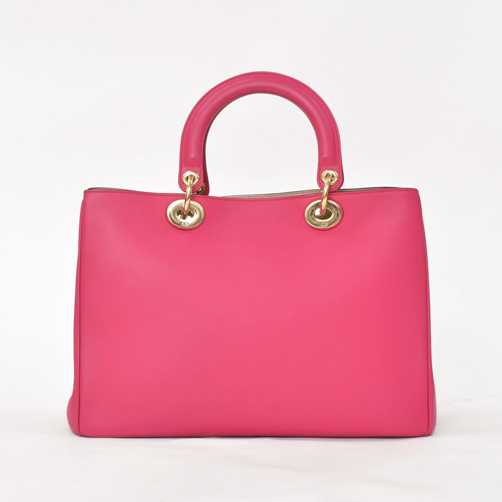 Christian Dior Diorissimo 2WAY Handbag Pink Leather Gold Hardware Good Condition Used 4a003907