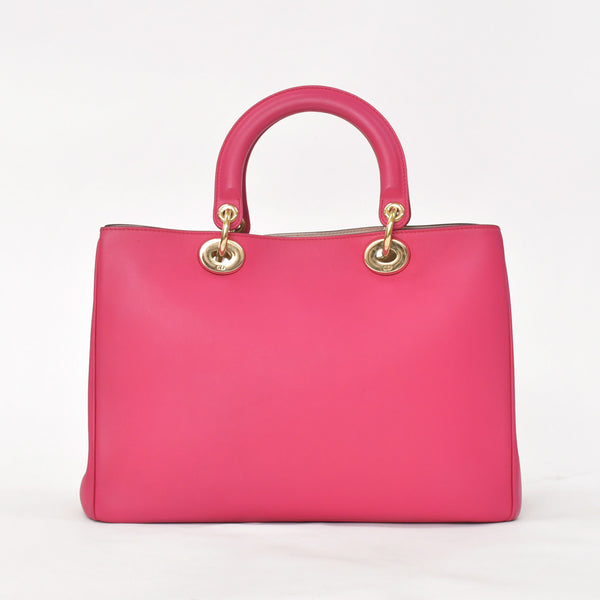 Christian Dior Diorissimo 2WAY Handbag Pink Leather Gold Hardware Good Condition Used 4a003907