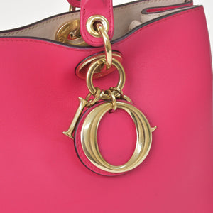 Christian Dior Diorissimo 2WAY Handbag Pink Leather Gold Hardware Good Condition Used 4a003907