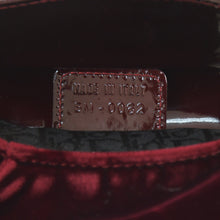 画像をギャラリービューアに読み込む, 極美品 Christian Dior クリスチャンディオール バーガンディ ワインレッド ベロアバケットバッグ ハンドバッグ エナメル レザー BM-0062 中古 4a003910