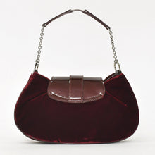 画像をギャラリービューアに読み込む, 極美品 Christian Dior クリスチャンディオール バーガンディ ワインレッド ベロアバケットバッグ ハンドバッグ エナメル レザー BM-0062 中古 4a003910