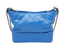 画像をギャラリービューアに読み込む, シャネル CHANEL ショルダーバッグ A93824 ガブリエル ホーボーバッグ ブルー メンズ 美品 中古 39326