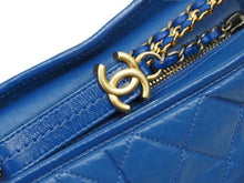 画像をギャラリービューアに読み込む, シャネル CHANEL ショルダーバッグ A93824 ガブリエル ホーボーバッグ ブルー メンズ 美品 中古 39326