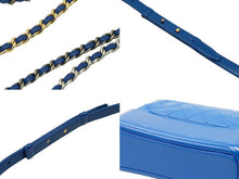 画像をギャラリービューアに読み込む, シャネル CHANEL ショルダーバッグ A93824 ガブリエル ホーボーバッグ ブルー メンズ 美品 中古 39326