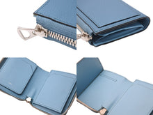 Load image into Gallery viewer, 未使用品 ITTI イッチ 二つ折り財布 CRISTY VERY COMPACT WLT .5 ブルー シルバー金具 中古 39506