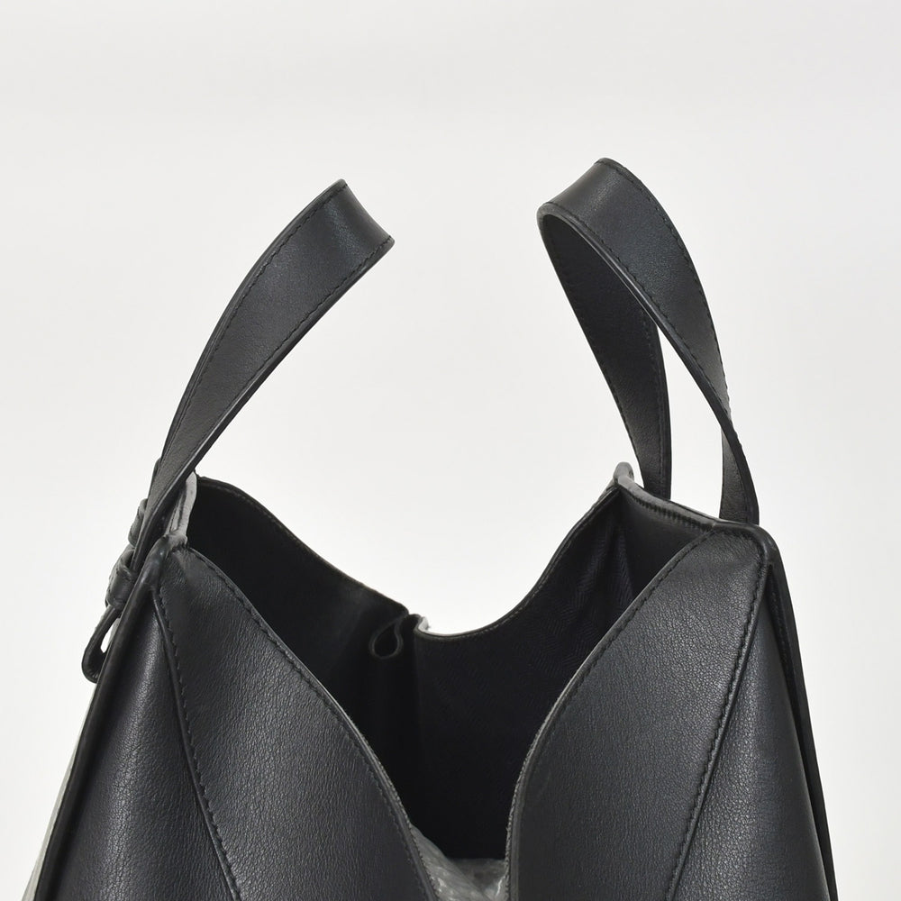 極美品 LOEWE ロエベ HAMMOCK ハンモック ハンドバッグ ブラック ショルダーバッグ シルバー金具 中古 4a003953