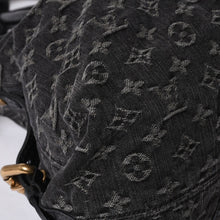 画像をギャラリービューアに読み込む, LOUIS VUITTON ルイヴィトン ネオカヴィ GM ハンドバッグ M95352 モノグラムデニム ブラック レザー ゴールド金具 美品 中古 4a001012