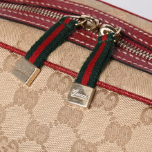 画像をギャラリービューアに読み込む, GUCCI グッチ Hand Bag ハンドバッグ 161720 Sherry Line シェリーライン レッド ブラウン 美品 中古 4a000517