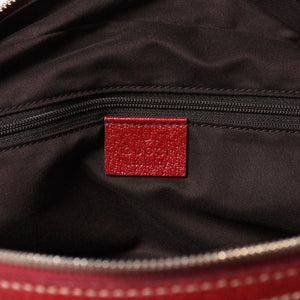 GUCCI グッチ Hand Bag ハンドバッグ 161720 Sherry Line シェリーライン レッド ブラウン 美品 中古 4a000517