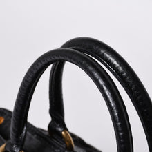 画像をギャラリービューアに読み込む, LOUIS VUITTON ルイヴィトン ネオカヴィ GM ハンドバッグ M95352 モノグラムデニム ブラック レザー ゴールド金具 美品 中古 4a001012