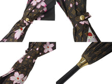 画像をギャラリービューアに読み込む, LOUIS VUITTON ルイヴィトン バラブリュイ チェリーブロッサム 傘 M92030 プッシュ式 ポリエステル 美品 中古 4b001196