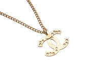 Load image into Gallery viewer, 極美品 CHANEL シャネル ココマーク ネックレス 重量約5.5g 03A刻印 全長約42.5cm メタル GP ゴールド スター くり抜き 中古 4b002789