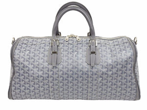 GOYARD ゴヤール ボストンバッグ クロワジュール50グレー オーダーカラー 総柄 ユニセックス 美品 40456