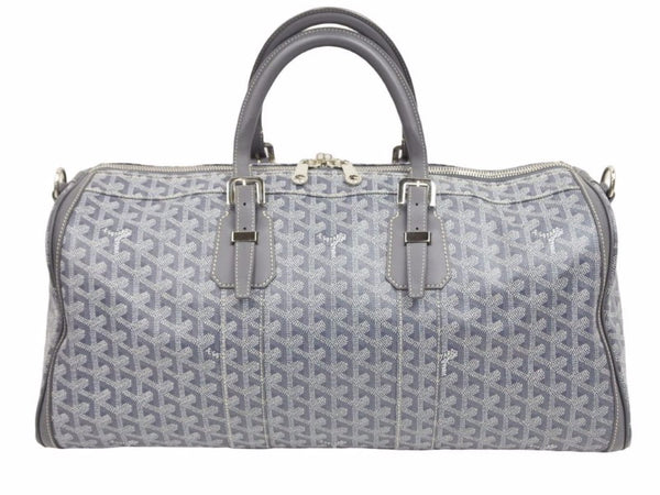 GOYARD ゴヤール ボストンバッグ クロワジュール50グレー オーダーカラー 総柄 ユニセックス 美品 40456