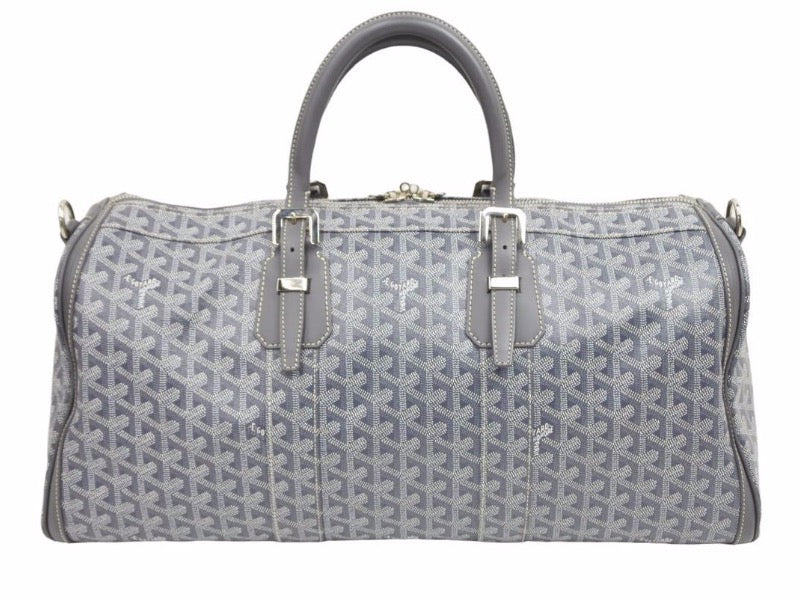 GOYARD ゴヤール ボストンバッグ クロワジュール50グレー オーダーカラー 総柄 ユニセックス 美品 40456