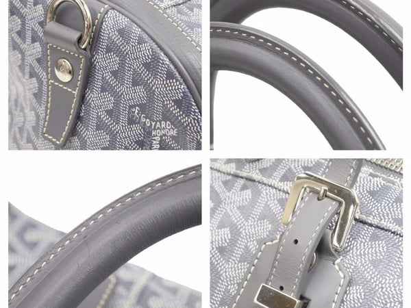 GOYARD ゴヤール ボストンバッグ クロワジュール50グレー オーダーカラー 総柄 ユニセックス 美品 40456