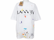 画像をギャラリービューアに読み込む, LANVIN ランバン GALLERY DEPT ギャラリーデプト ペンキ加工Tシャツ ホワイト マルチカラー 新品未使用 46292